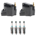 Set of 2 Ignition Coils & 4 Denso Iridium Spark Plugs for Century S10 (1997–2005)