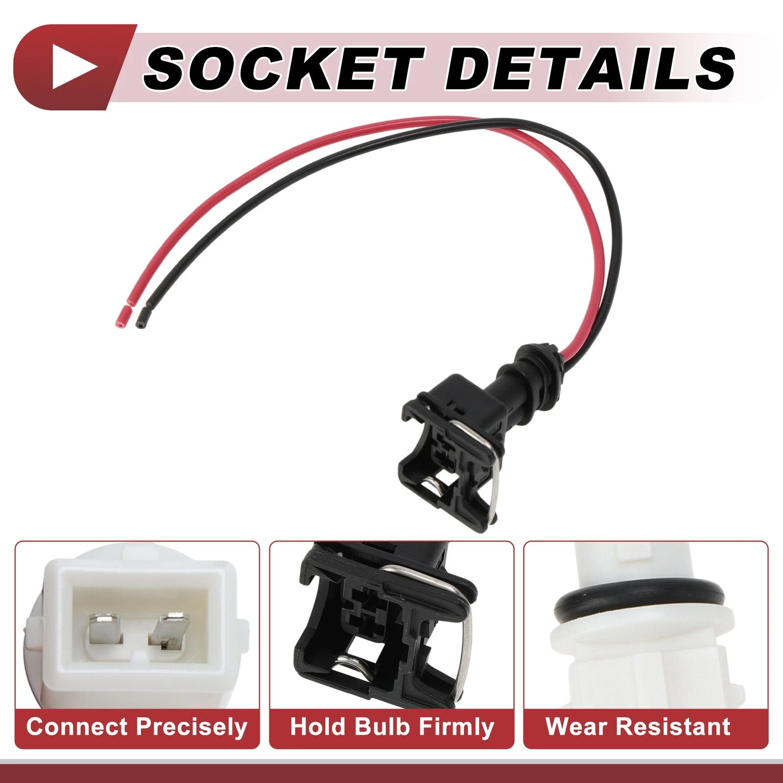 Set of 1 Side Marker Light Socket Wiring for Ford F-250 F-350 (2003–2010)
