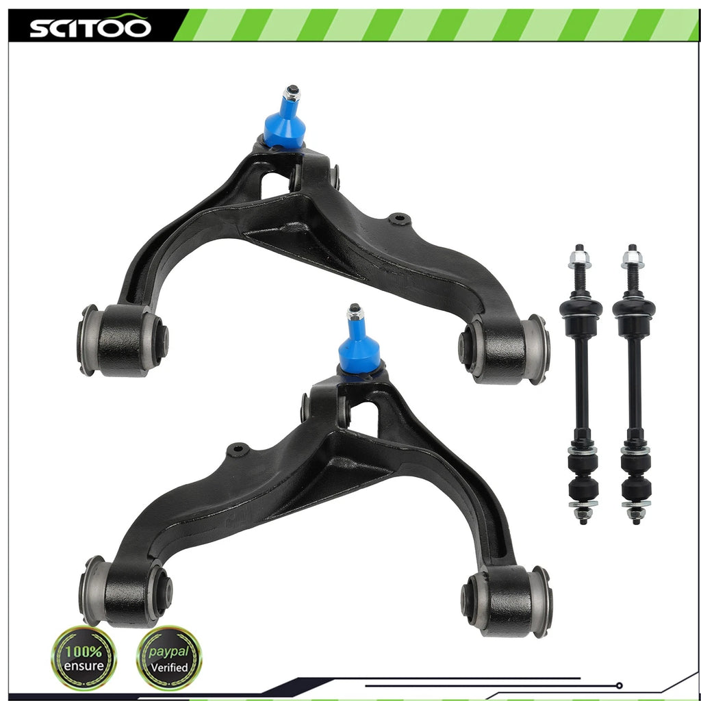 Set of 4 Control Arm Ball Joint Stabilizer Bar for Dodge Ram 1500 (2006–2010)