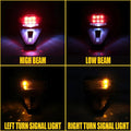 LED Rear Fender Brake Tail Light Turn Signal for Universal Dirt Enduro Bike