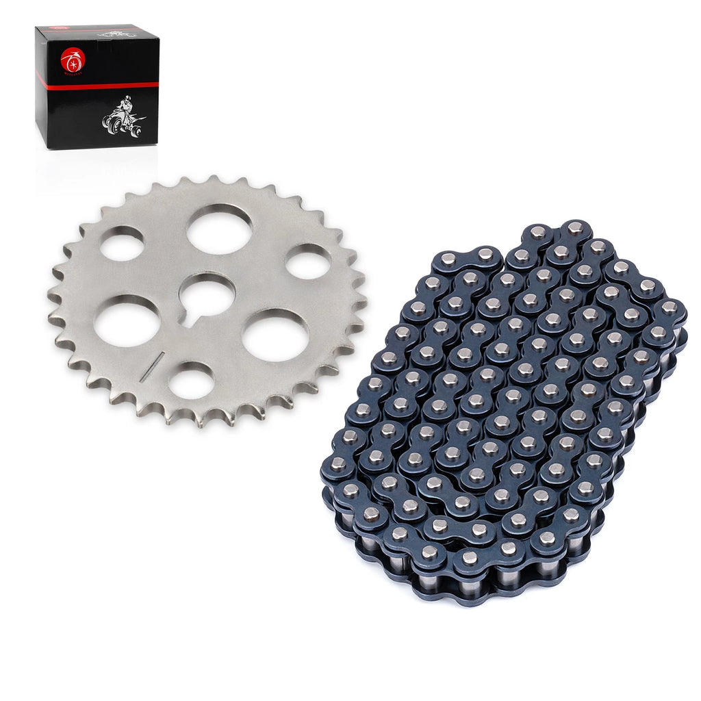 Cam Timing Chain + Gear Sprocket for Yamaha Warrior 350 YFM350X (1989–2004)