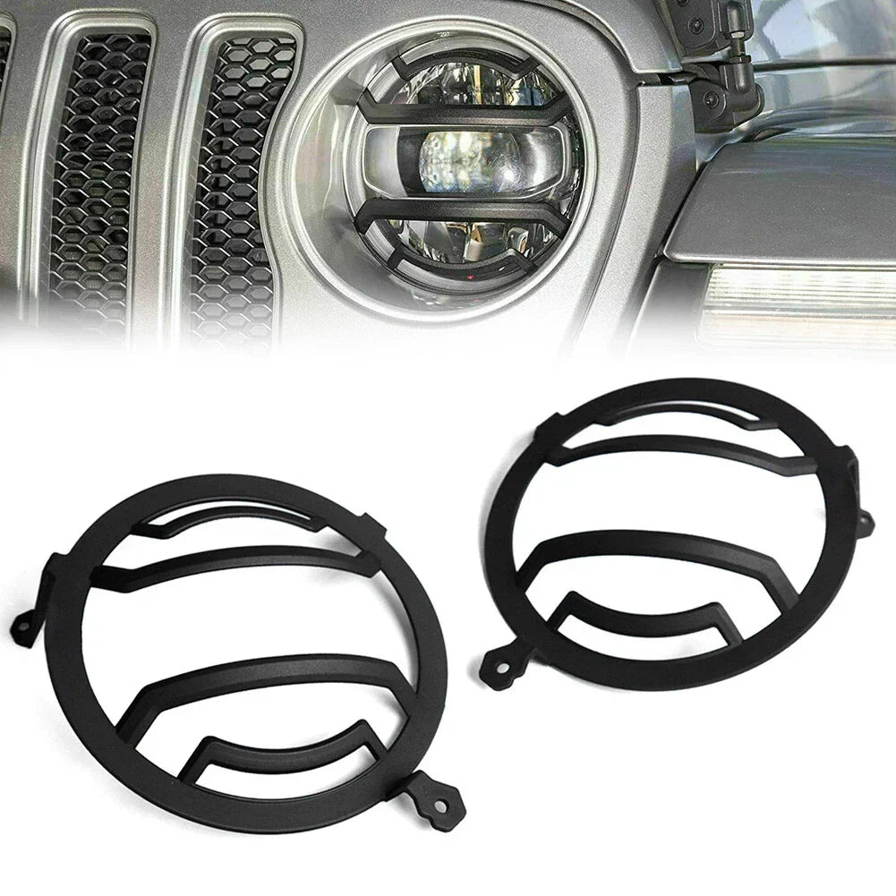 Headlight Lamp Cover Trim for Jeep Wrangler JL JLU 2018-2023 & Gladiator JT 2020-2023