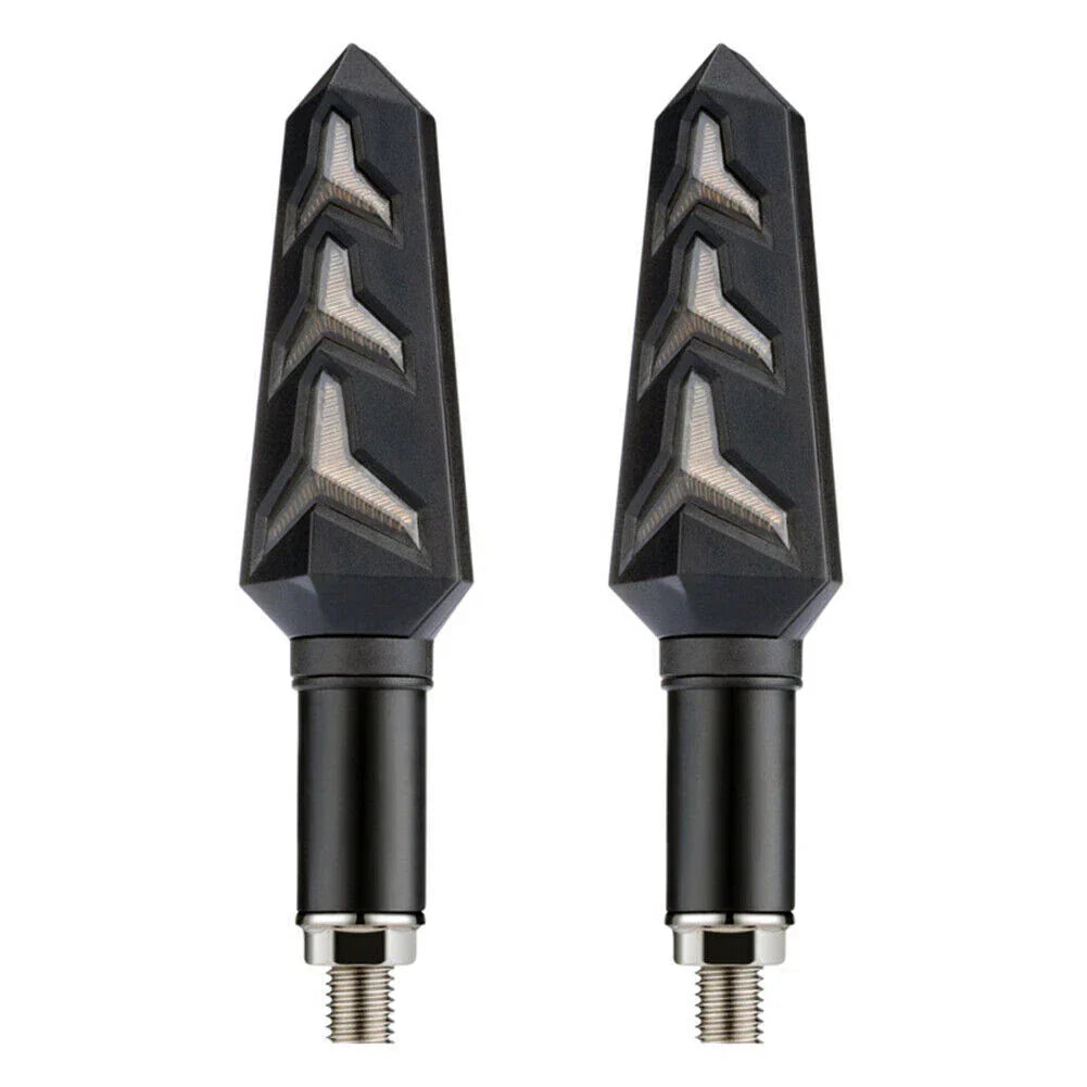 Amber LED Turn Signal Blinker Lights for Motorcycle Tail Brake Lamp