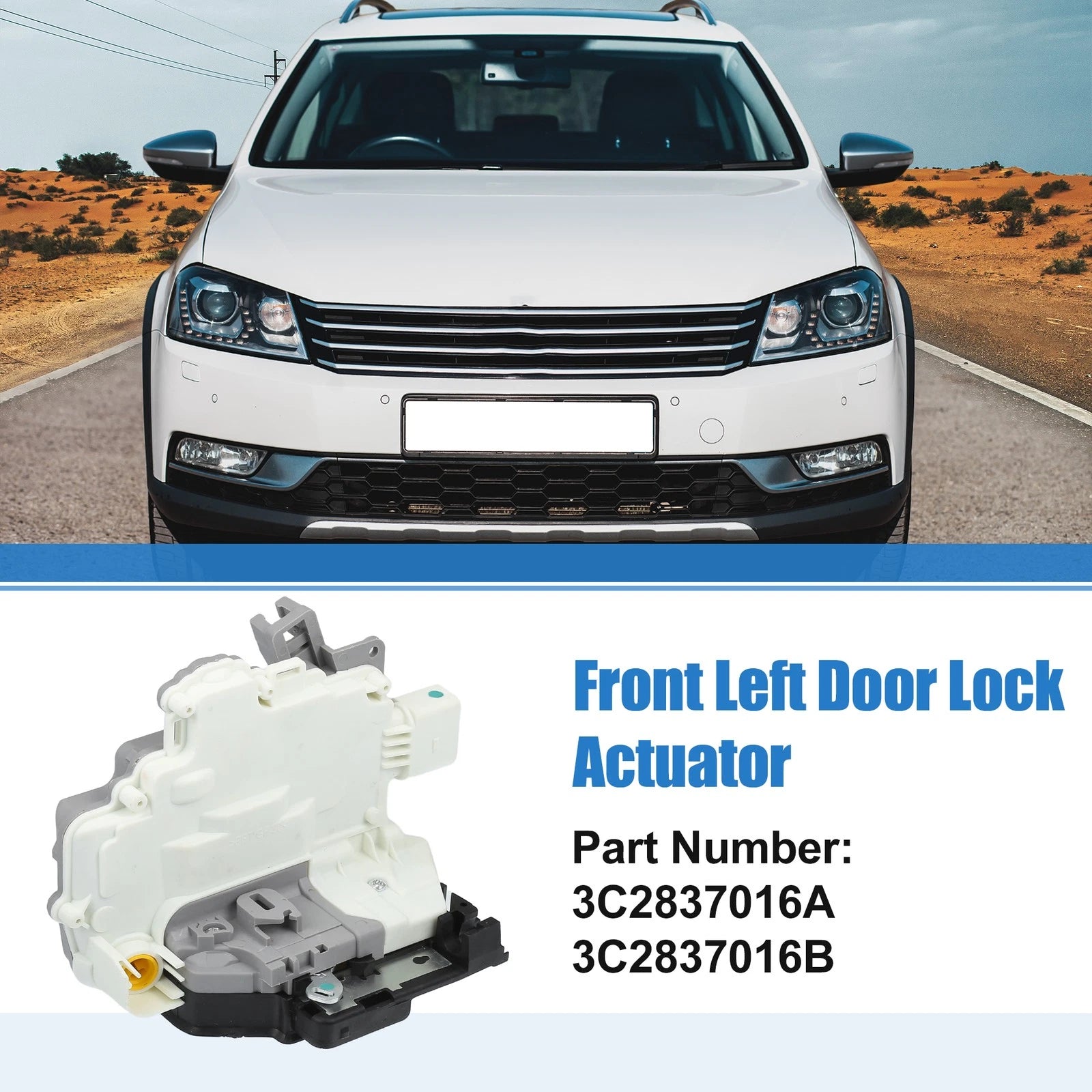 Front Right Door Lock Actuator for Audi Q7 (2006–2015) No. 3C2837016A/3C2837016B
