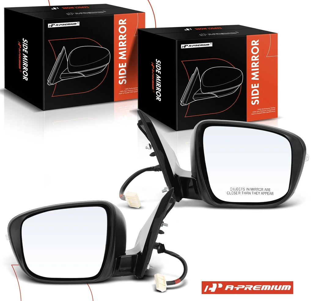 Power Mirror Pair with Manual Fold & Signal Light for Nissan Murano (2015)