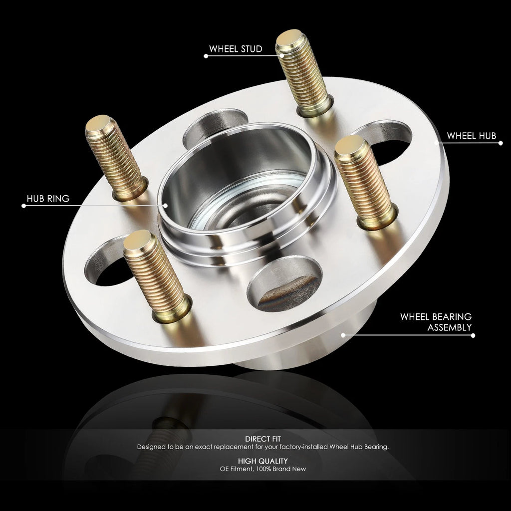 Set of 2 Wheel Bearing & Hub for Acura EL, Honda Civic, Del Sol, CRX (1985–2000)