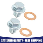 M12 x 1.25 Engine Oil Drain Plug Screws with Seal Rings for Lexus