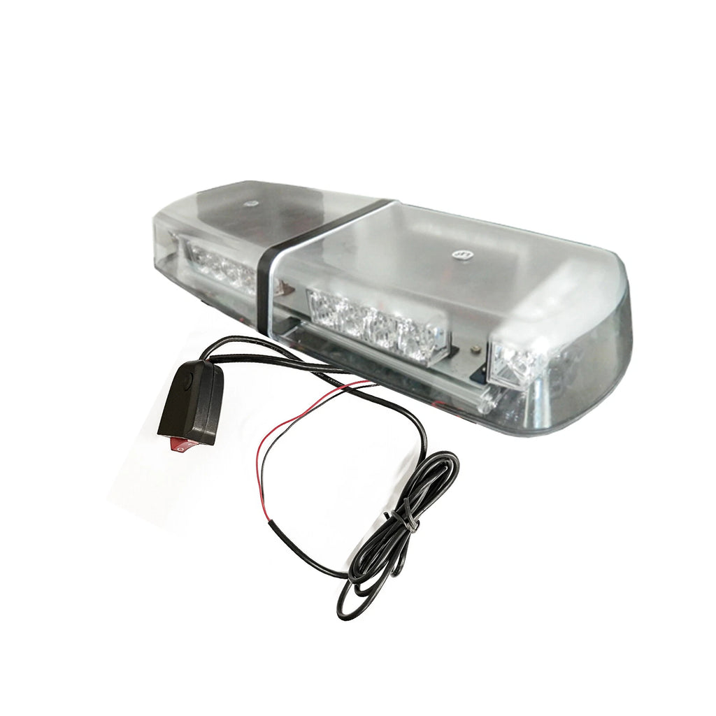 High Power Amber Yellow 24 LED Roof Strobe Beacon for 12V (-)