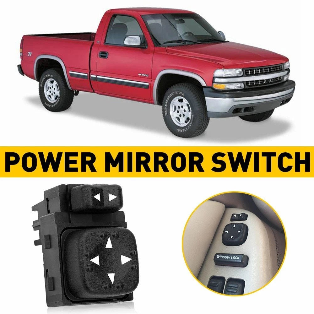 Left Driver Power Mirror Switch 15045085 for Chevy Silverado GMC Sierra (2007–2013)