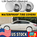 Silver Waterproof Tire Cover for RV Trailer Camper (27-29")
