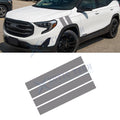 Gray Racing Hood Side Fender Stripe Decal Sticker for GMC (2012–2017)