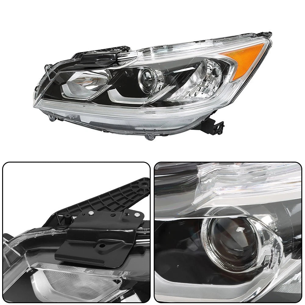 Headlight Assembly for Honda Accord (2016–2017) with LED DRL Left Side