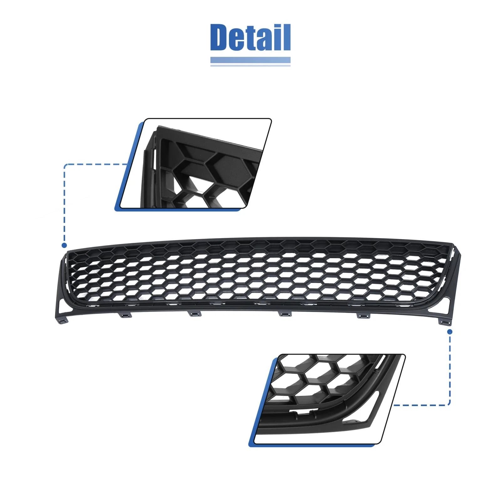 Mesh Front Bumper Lower Center Grille for Volkswagen (2010–2014) 5K0853677C9B9