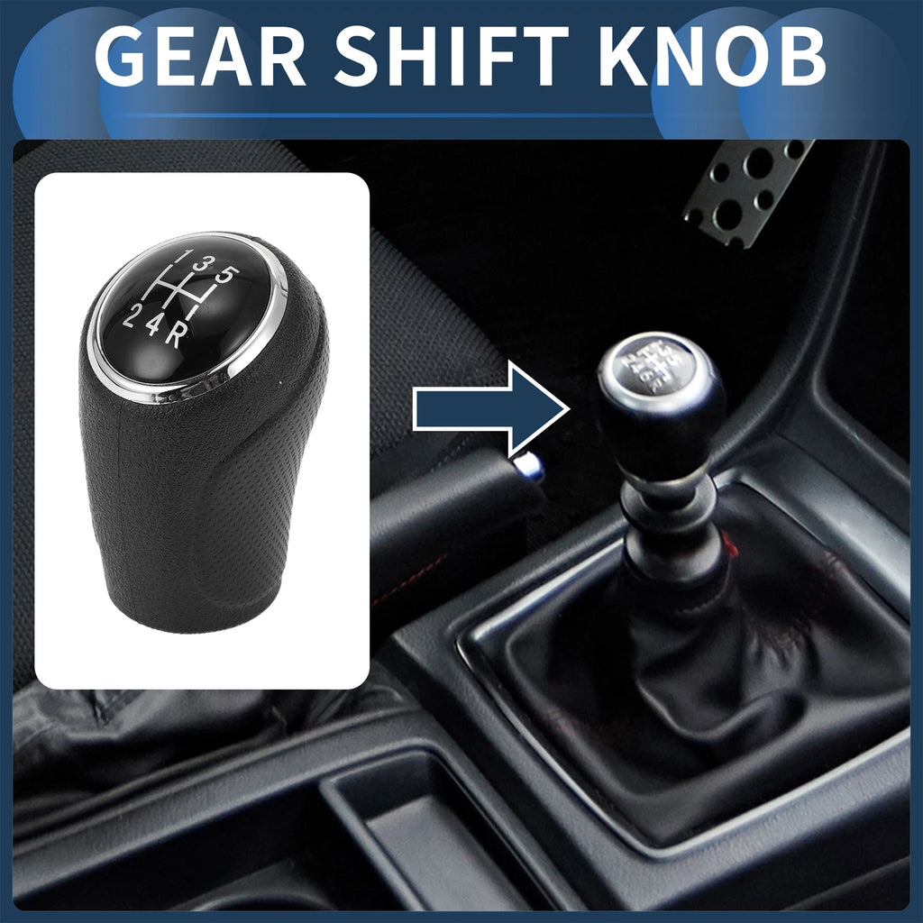 5 Speed Manual Gear Shift Knob for Suzuki SX4 S-Cross (2016–2021) Black Plastic