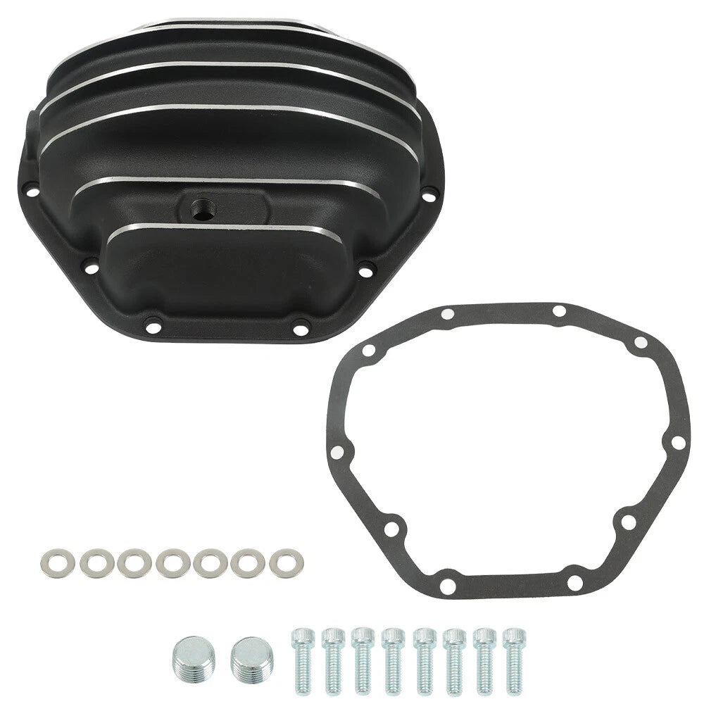 Rear Black Differential Cover with Gasket for Ford SD Dodge GMC