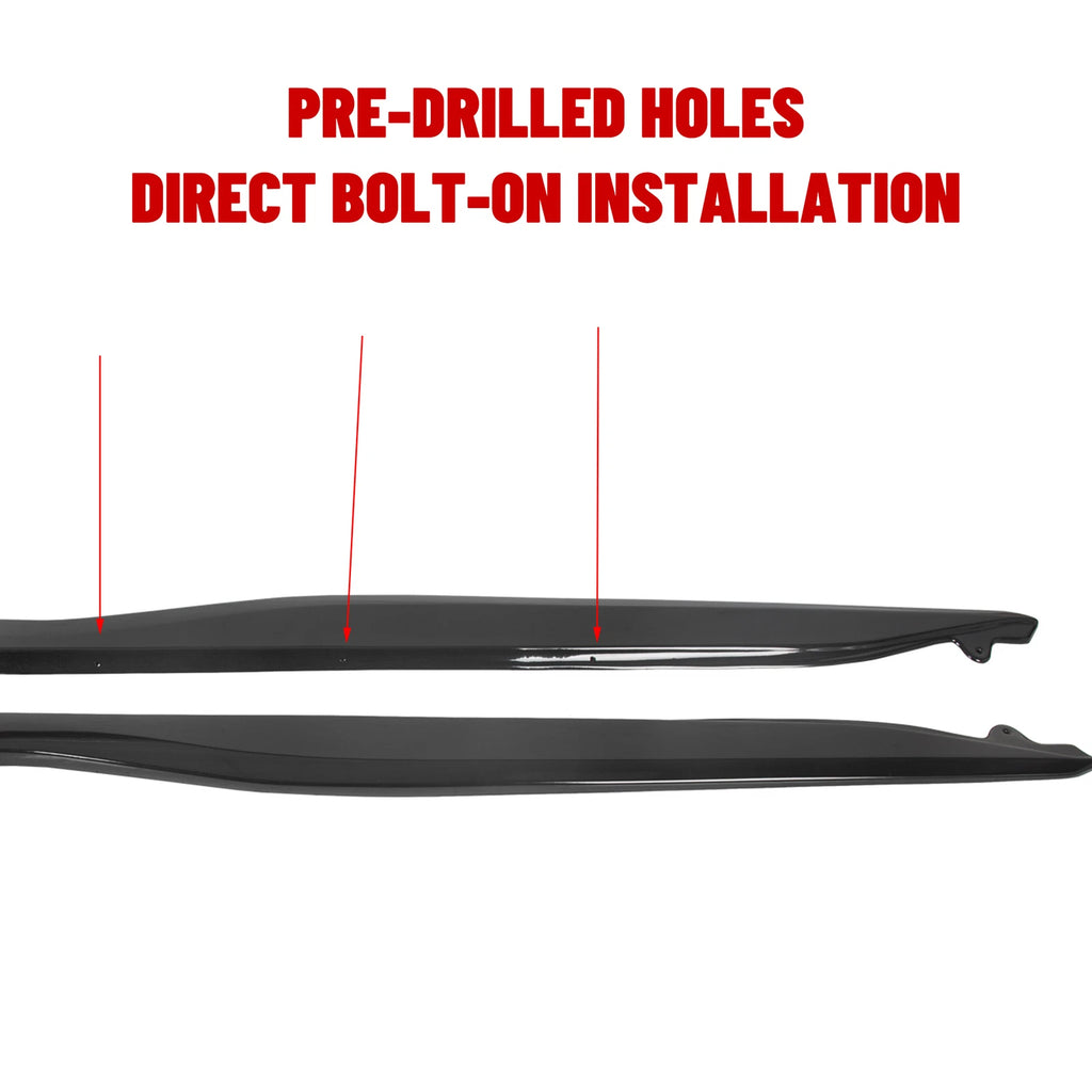 Side Skirt Rocker Panels Kit for Corvette C7 Stingray Z06 Z07 (2014–2019)
