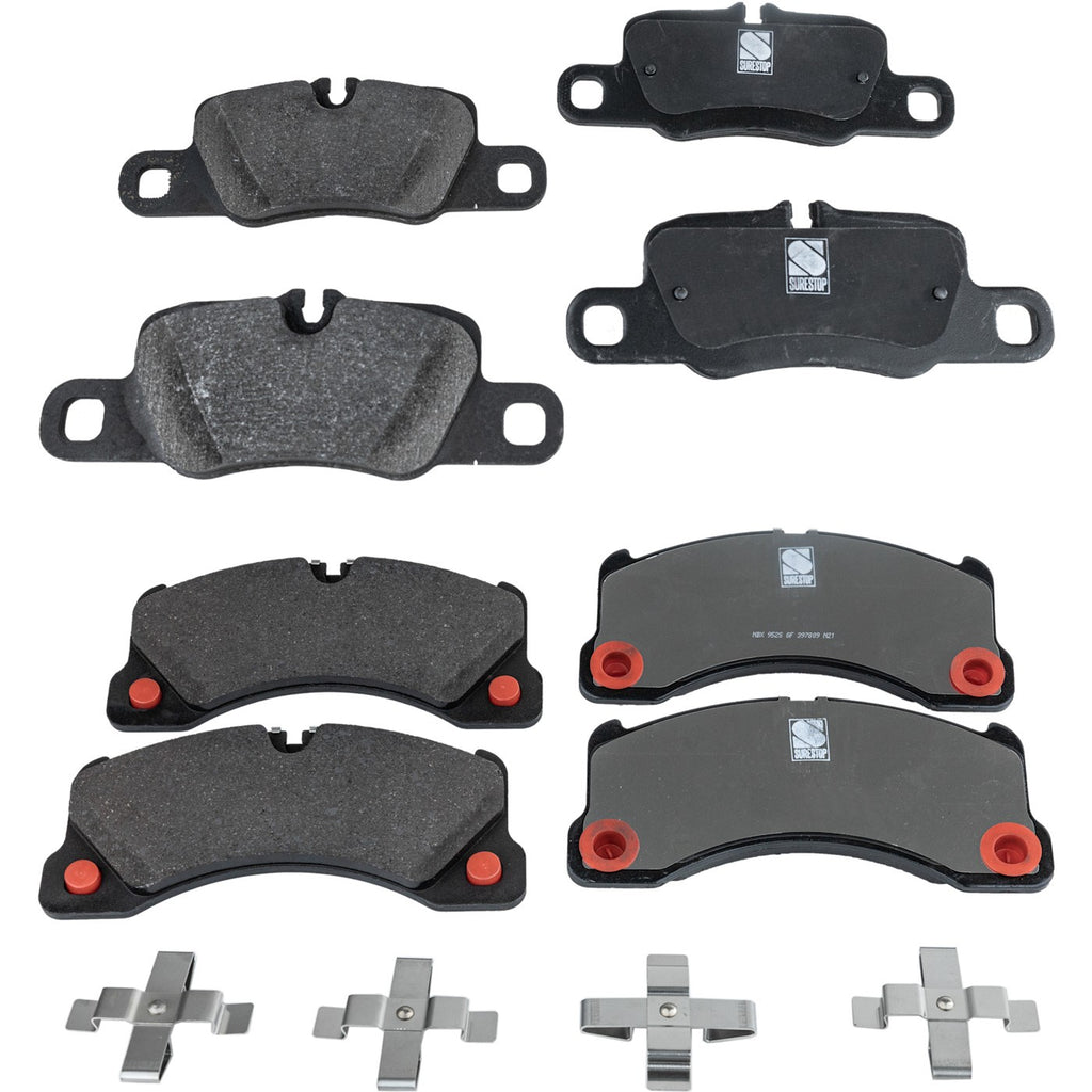 Set of 4 NAO Brake Pads for Porsche Panamera (2010–2020)