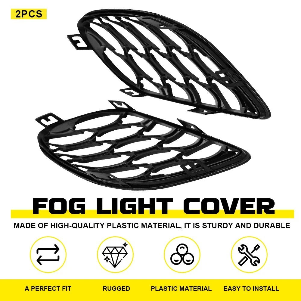Fog Light Grille Cover for Dodge Charger (2015–2025) 68280492AA 68280493AA Black