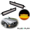 Clear Lens Amber Side Marker Lights for BMW E30 E34