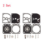 Set of 2 Carburetor Rebuild Kits for Zama C1M-W26 A-C (RB-129)