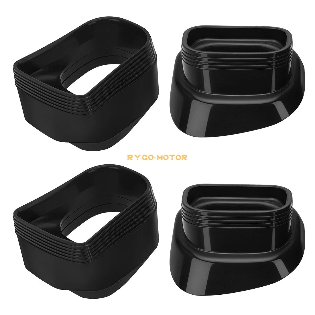 4 Pack Ram Air Intake Duct Rubber Boots for Suzuki GSXR GSX-R 600 750 (1996–2000)