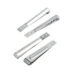 Set of 4 Stainless Steel Garlic Peeling Tweezers & Fish Bone Remover Tool
