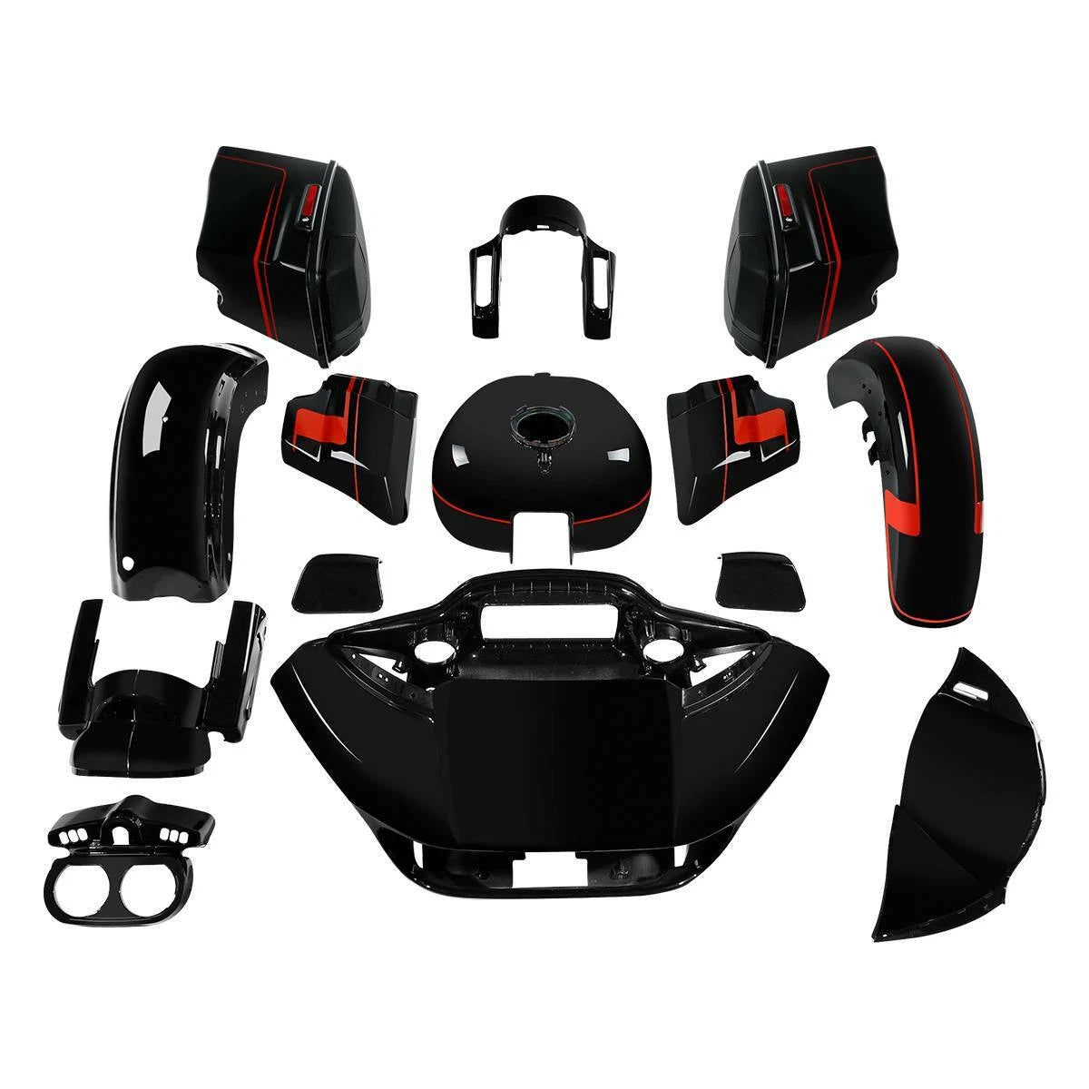 Fairings Bodywork Kit for Harley CVO Road Glide (2015–Up) Black
