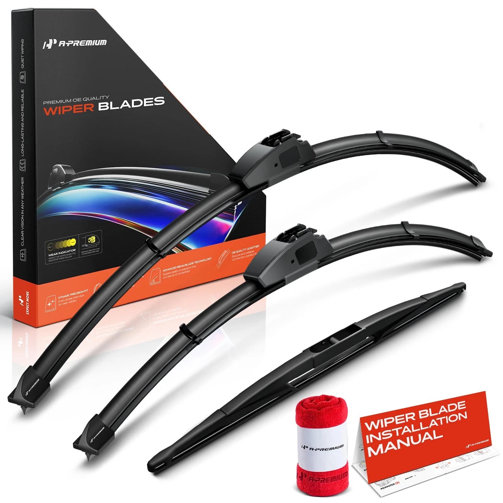 Set of 3 Windshield Wiper Blades for Honda Passport (1994–2002)