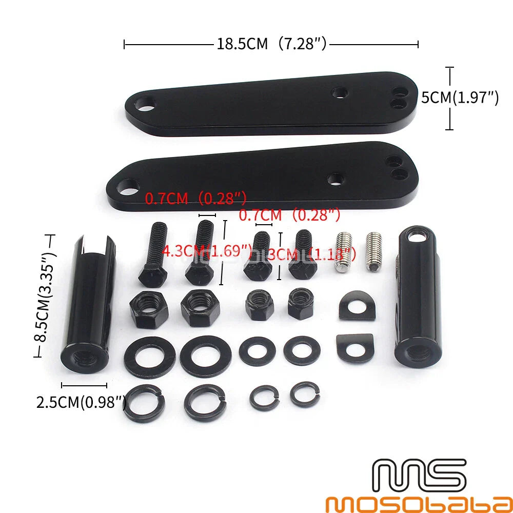 Front Highway Foot Peg Mount Bracket for Harley Dyna Glide (2006-2017)