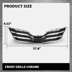 Front Upper Grille for Toyota Camry XLE (2010–2011) Black & Chrome