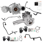 Twin Billet Turbo Coolant Line for Ford Explorer Sport (2013–2019)