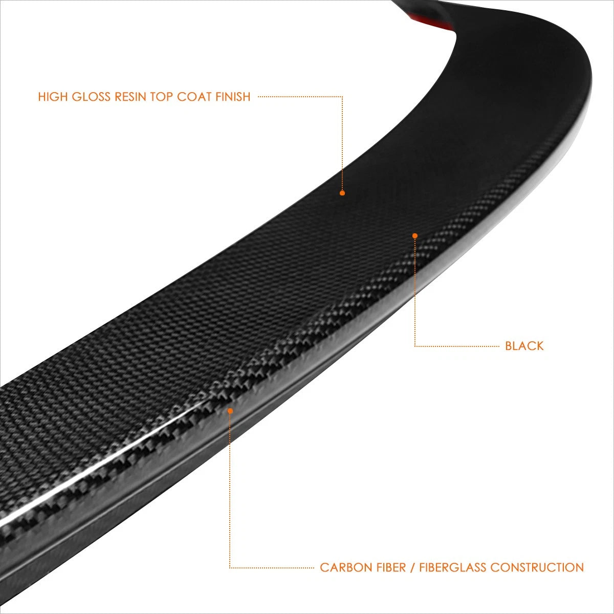 Carbon Fiber AMG-Type Rear Trunk Spoiler for Mercedes-Benz C Class (2015–2021)