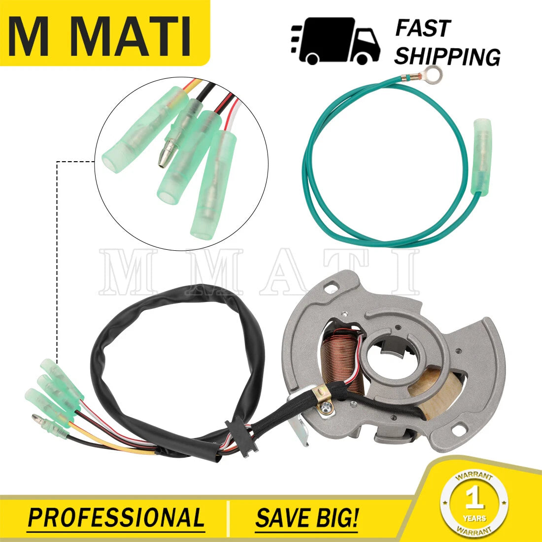 Stator Generator Magneto for Yamaha Blaster YFS200 (1990–2002)