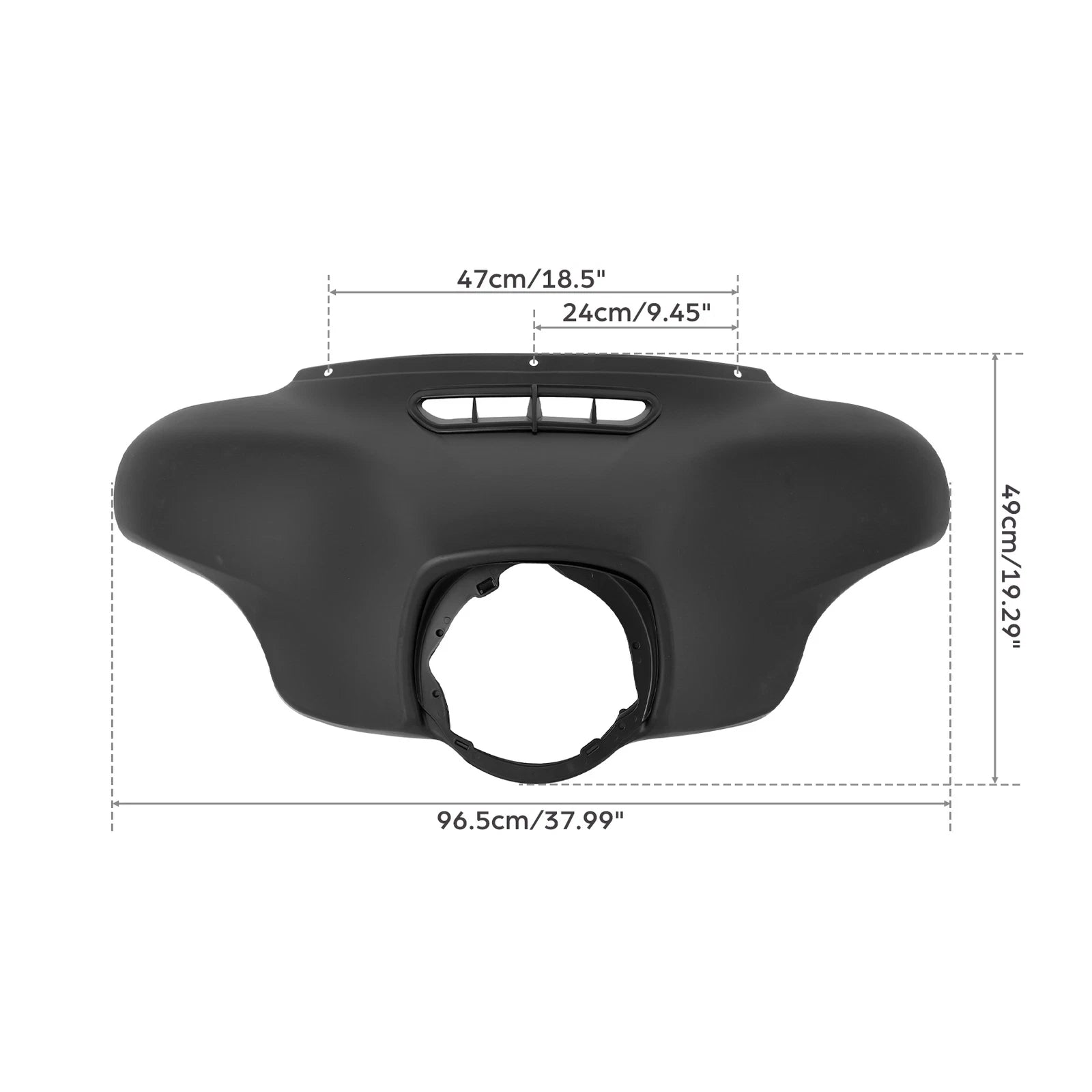 Matte Black Outer Batwing Fairing for Harley Electra Glide 2014–2024