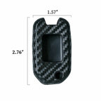 Carbon Fiber 3-Button Key Shell with Keychain for Honda (2013-2020)