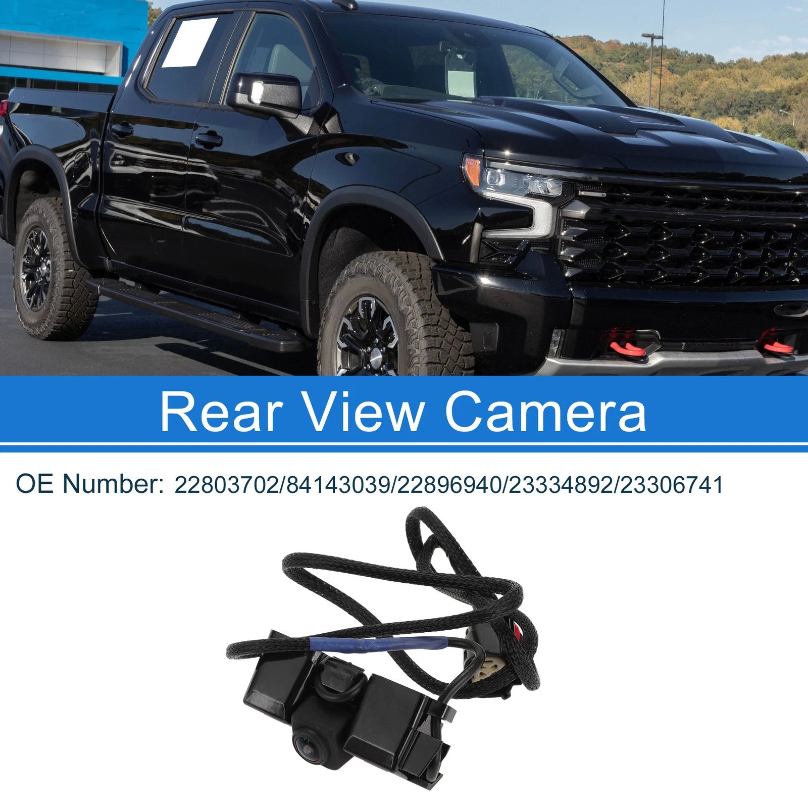 Rear View Camera for Chevrolet Silverado (2014–2023) 120-180 Degree