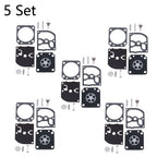 Set of 5 Carburetor Gasket Kit for ZAMA RB-129 C1M-W26A C1M-W26B C1M-W26C