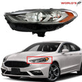 Projector Front Headlights for Ford Fusion (2017–2019) Halogen LED DRL