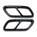 Rear Exhaust Muffler Tail Pipe Covers for Mercedes Benz C-Class (2022-2023)