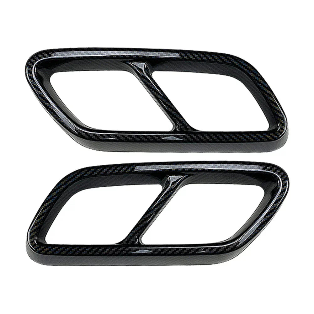 Rear Exhaust Muffler Tail Pipe Covers for Mercedes Benz C-Class (2022-2023)