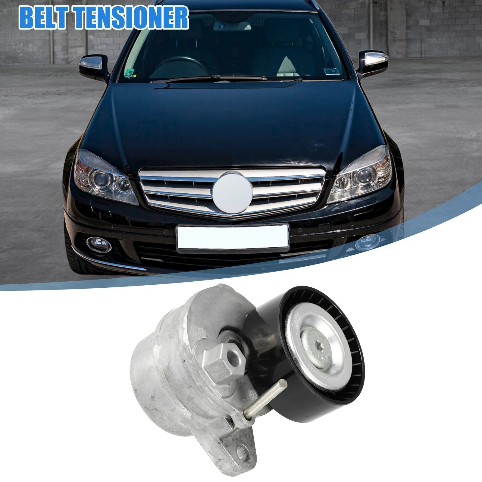 Belt Tensioner Assembly with Pulley for Mercedes-Benz C 300 (2015–2019) A2762000370