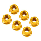 Rear Sprocket Nut Kit M10x1.5mm Gold for Aprilia RSV RSV4 1000R (2004–2016)