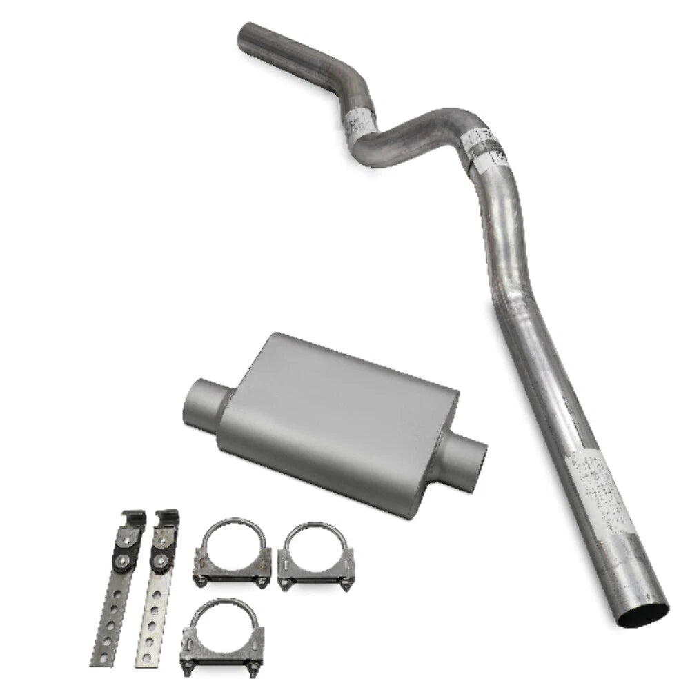 Single 3" Exhaust Kit for Chevy GMC 1500 (2019–2025) 2 Chamber Corner Exit