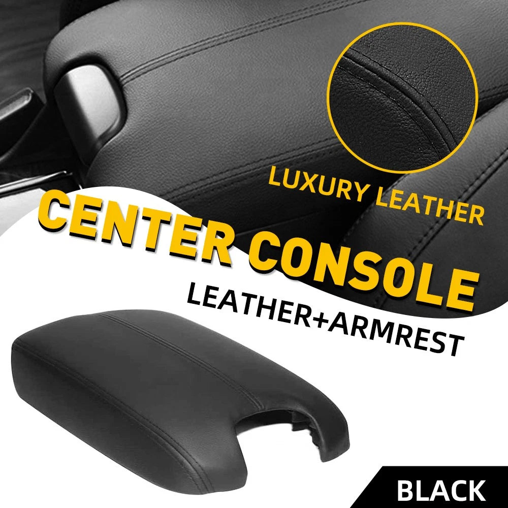 Armrest Console Cover for Honda Accord (2008–2012) Black Leather