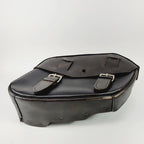 Right Side Skull Leather Saddlebag for Harley Dyna (2002–2017)