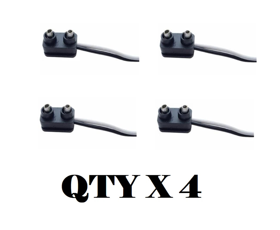 2 Prong Pigtail Wire Plug for Truck Trailer Side Marker Lights (OEM Replacement)
