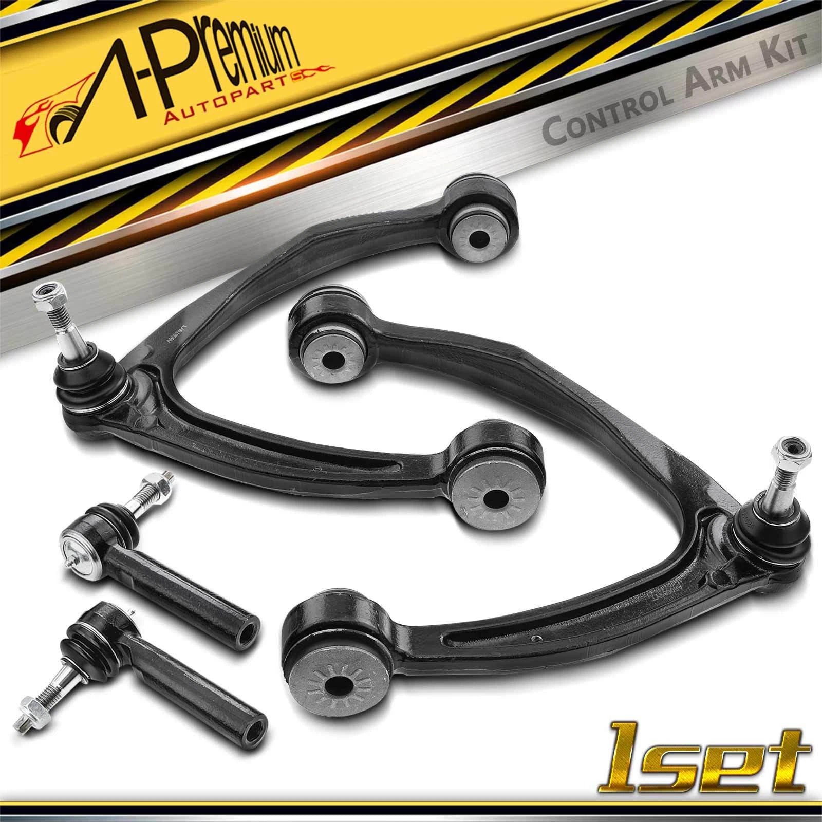 Set of 4 Front Control Arm Tie Rod Ends for Chevy Silverado GMC 1500 (2007–2018)