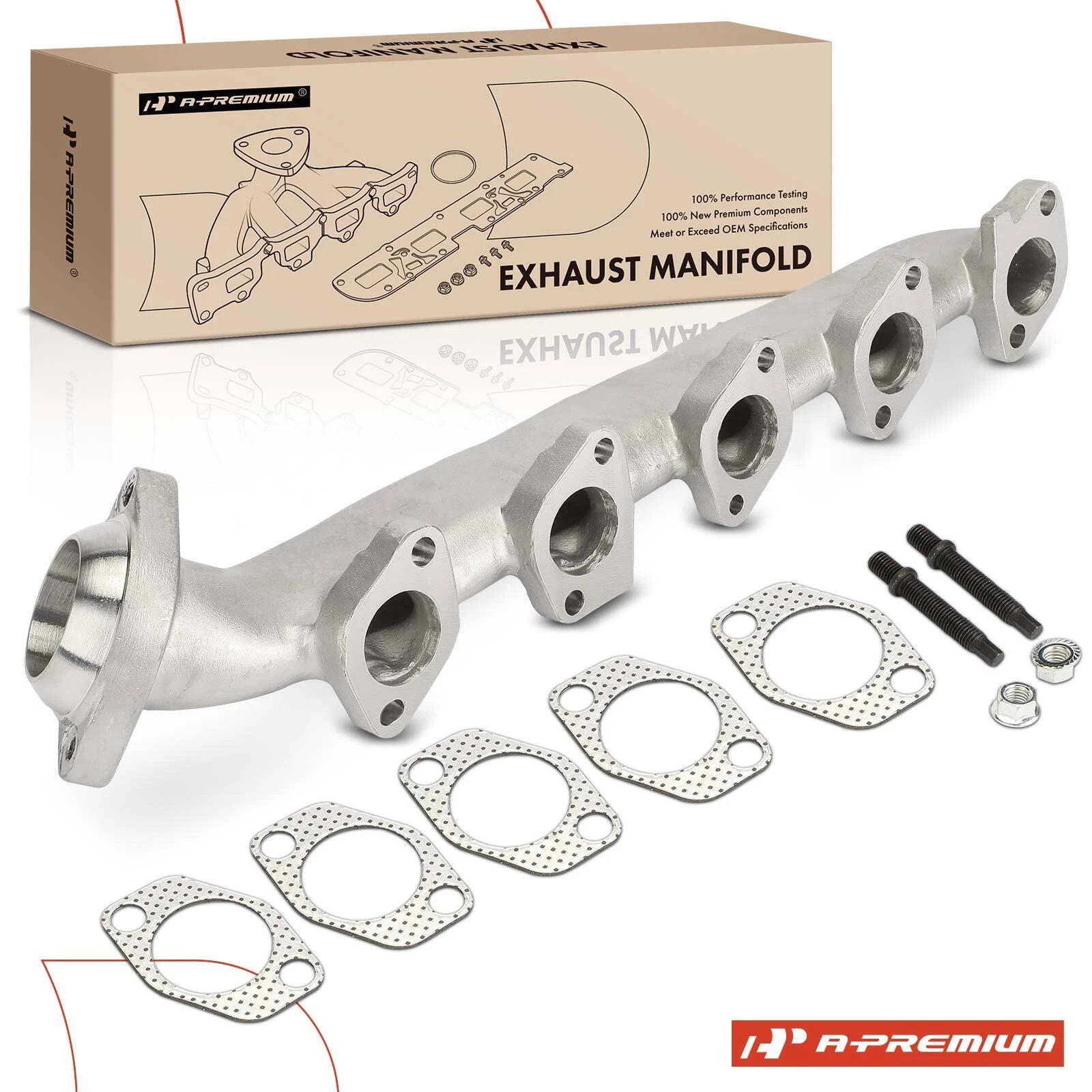 Right Exhaust Manifold with Gasket for Ford F-250 F-350 F-450 (1999–2016)