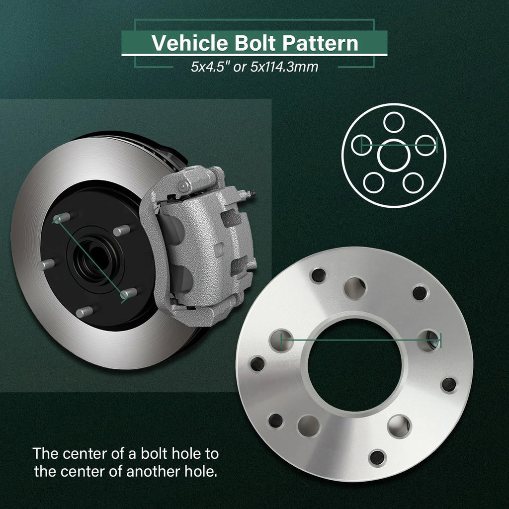 4X 2" Wheel Adapters 5x4.5 to 6x5.5 12x1.5 for Lexus GS300 GS350 GS460 LS430 (1998–2020)
