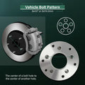 4X 2" Wheel Adapters 5x4.5 to 6x5.5 12x1.5 for Lexus GS300 GS350 GS460 LS430 (1998–2020)